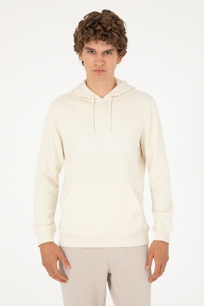 Erkek Krem Sweatshirt
