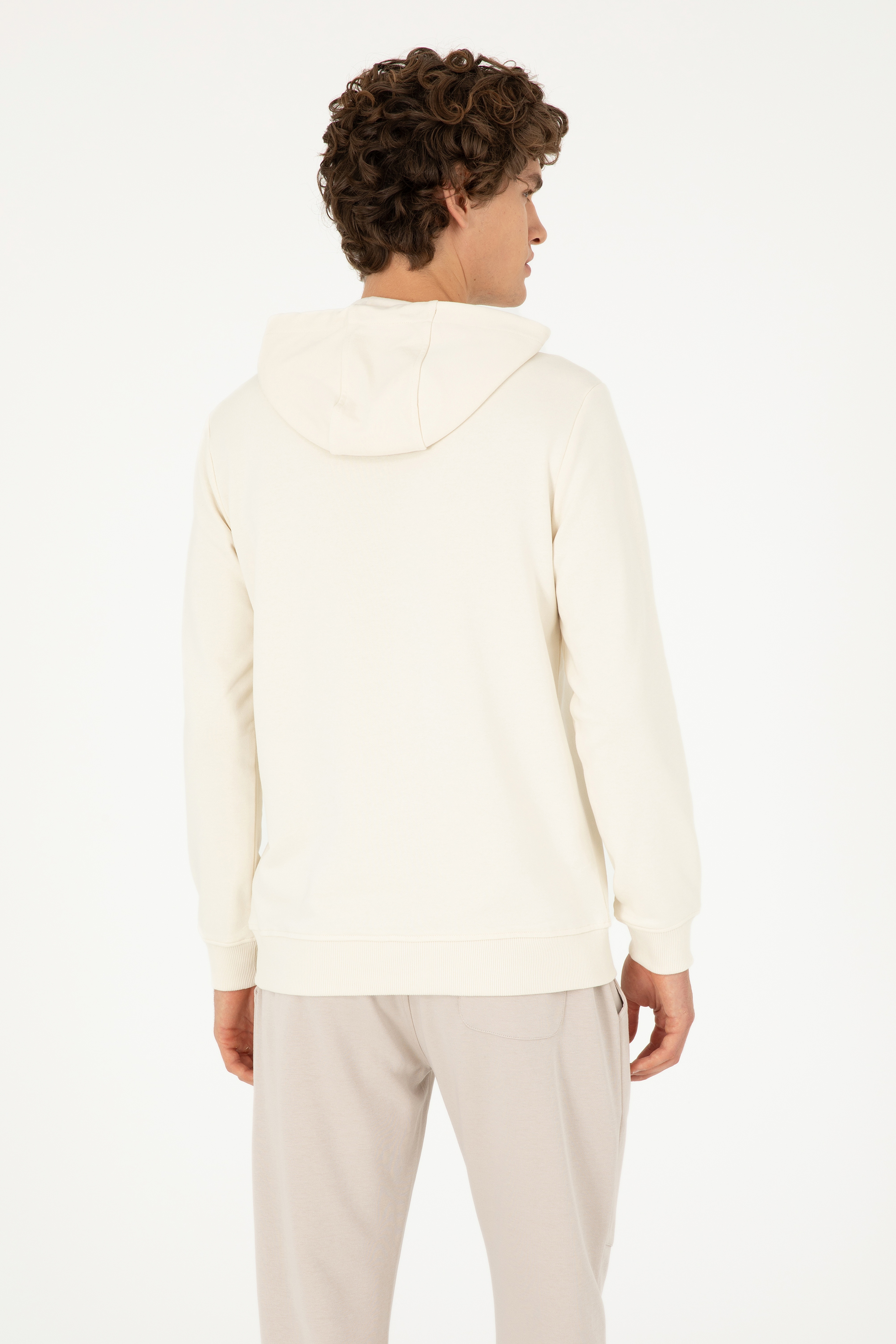 Erkek Krem Sweatshirt