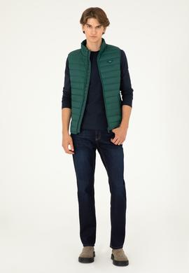 Erkek Koyu Yeşil Yelek - 50290793064