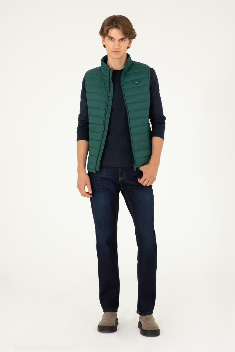 Erkek Koyu Yeşil Yelek - 50290793064