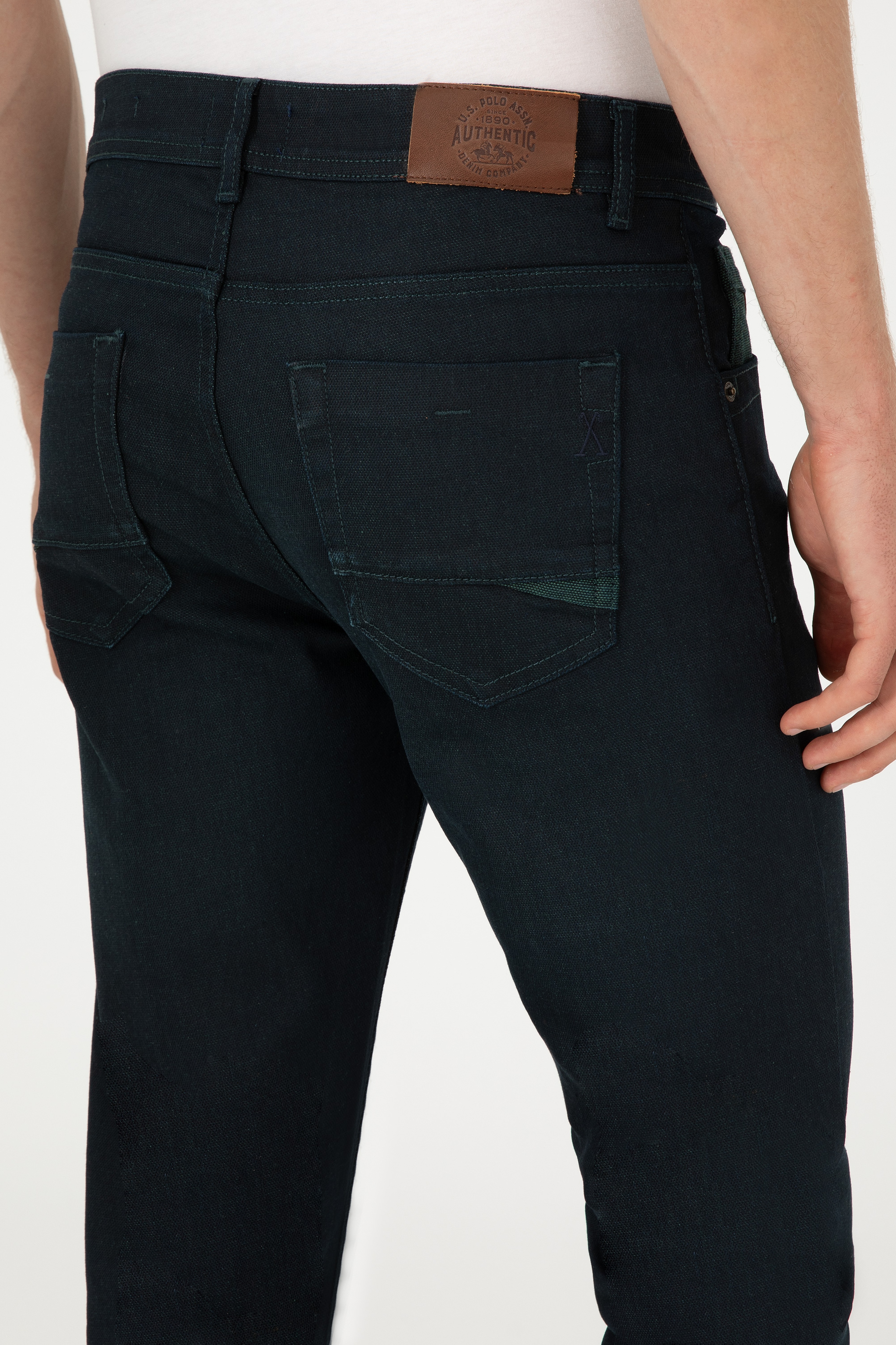 Erkek Mavi Slim Fit Jean Pantolon - Image 6