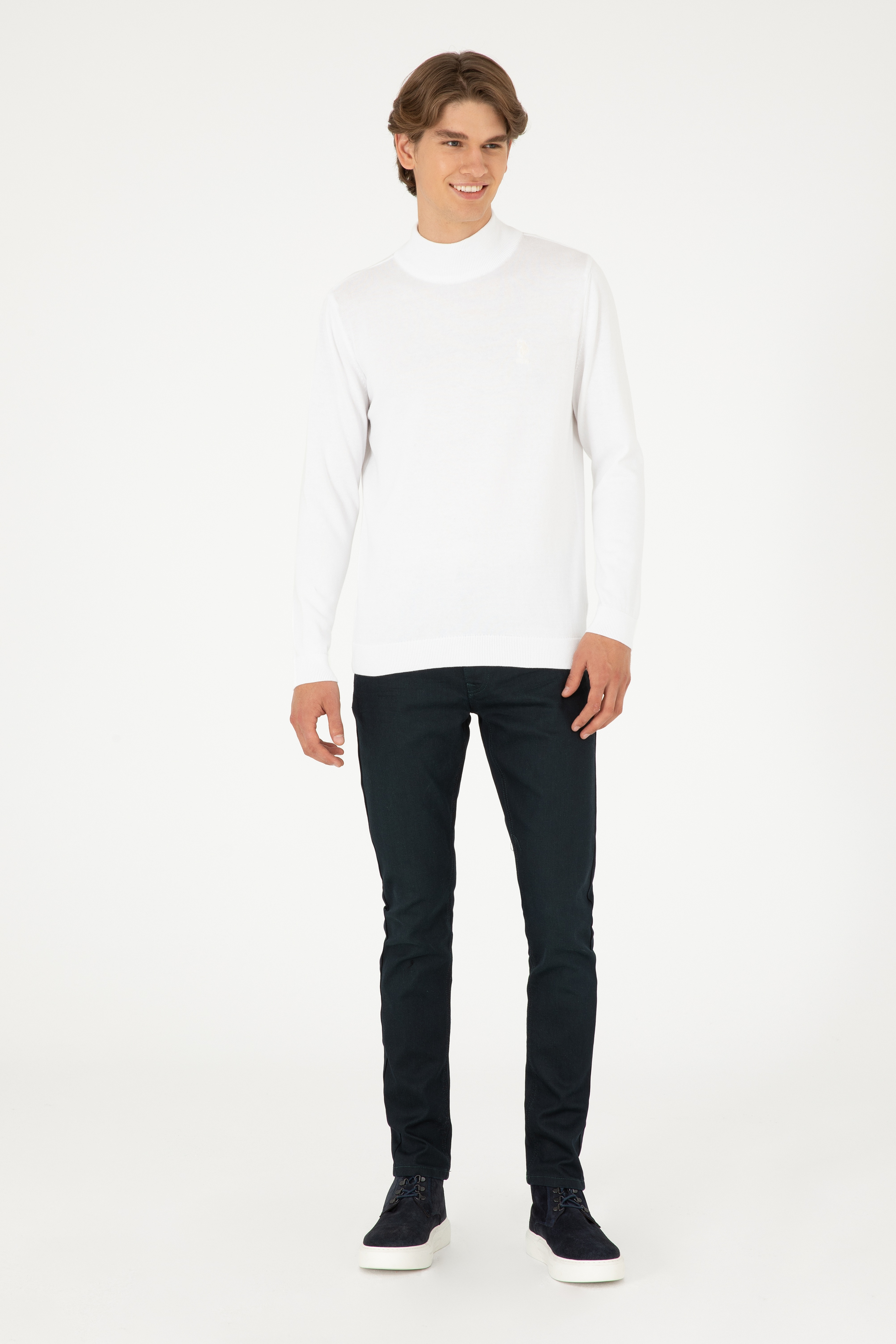 Erkek Mavi Slim Fit Jean Pantolon - Image 3