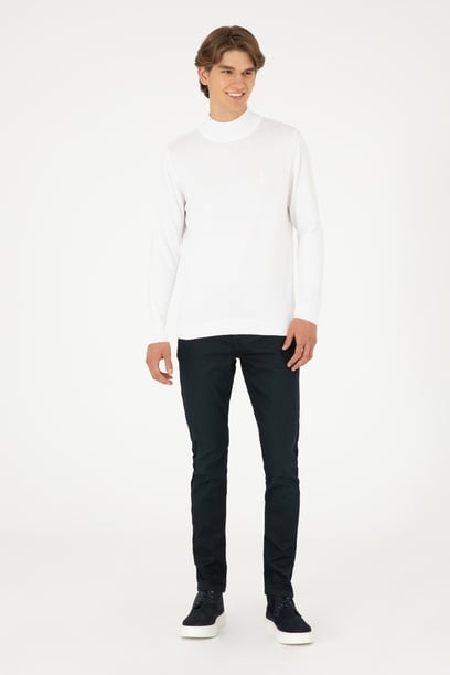 Erkek Mavi Slim Fit Jean Pantolon
