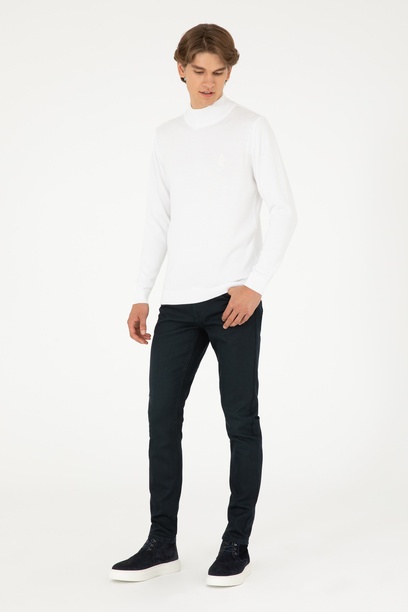 Erkek Mavi Slim Fit Jean Pantolon