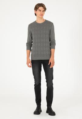 Erkek Siyah Slim Fit Jean Pantolon - 50296848016