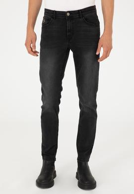Erkek Siyah Slim Fit Jean Pantolon - 50296848016