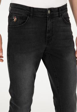 Erkek Siyah Slim Fit Jean Pantolon - 50296848016