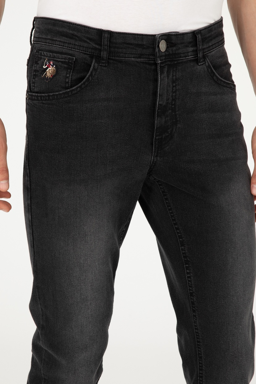 Erkek Siyah Slim Fit Jean Pantolon