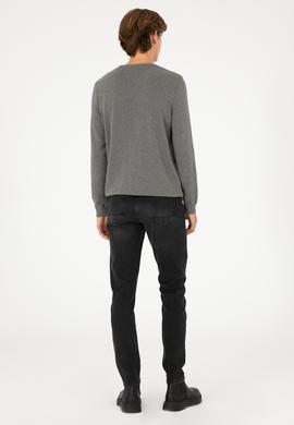 Erkek Siyah Slim Fit Jean Pantolon - 50296848016