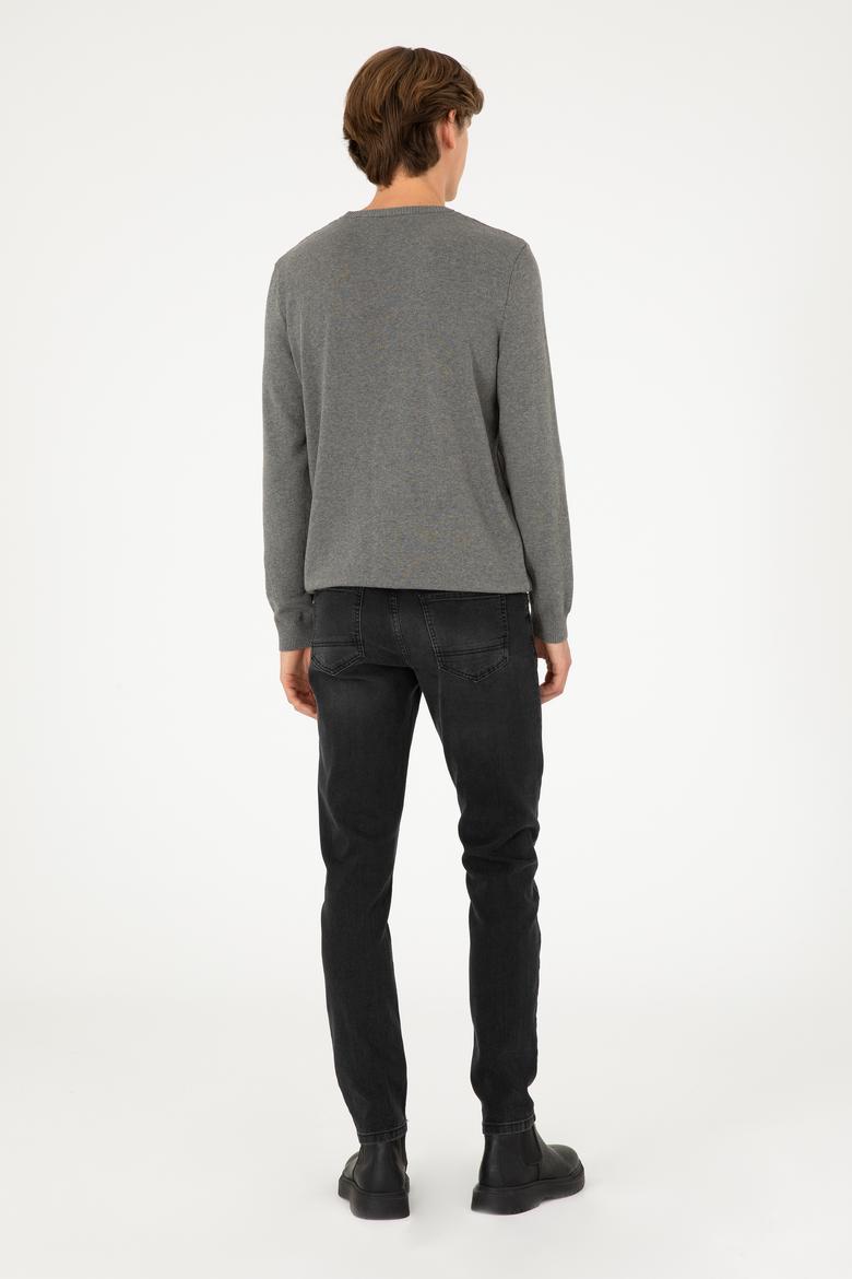 Erkek Siyah Slim Fit Jean Pantolon - 50296848016