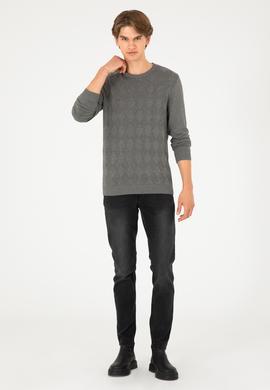 Erkek Siyah Slim Fit Jean Pantolon - 50296848016