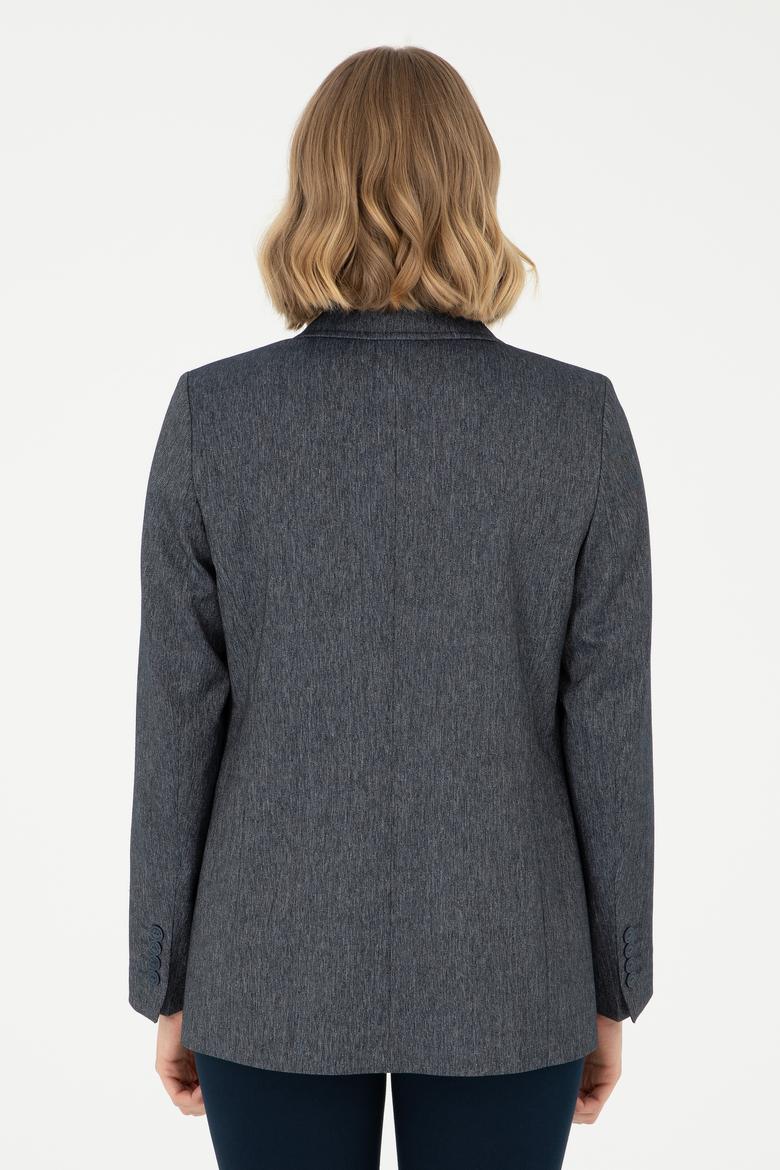 Kadın İndigo Ceket - 50291988010