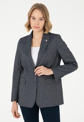 Kadın İndigo Ceket - 50291988010