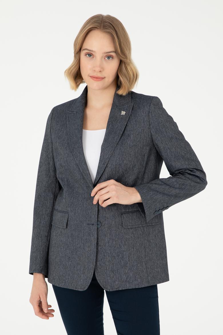 Kadın İndigo Ceket