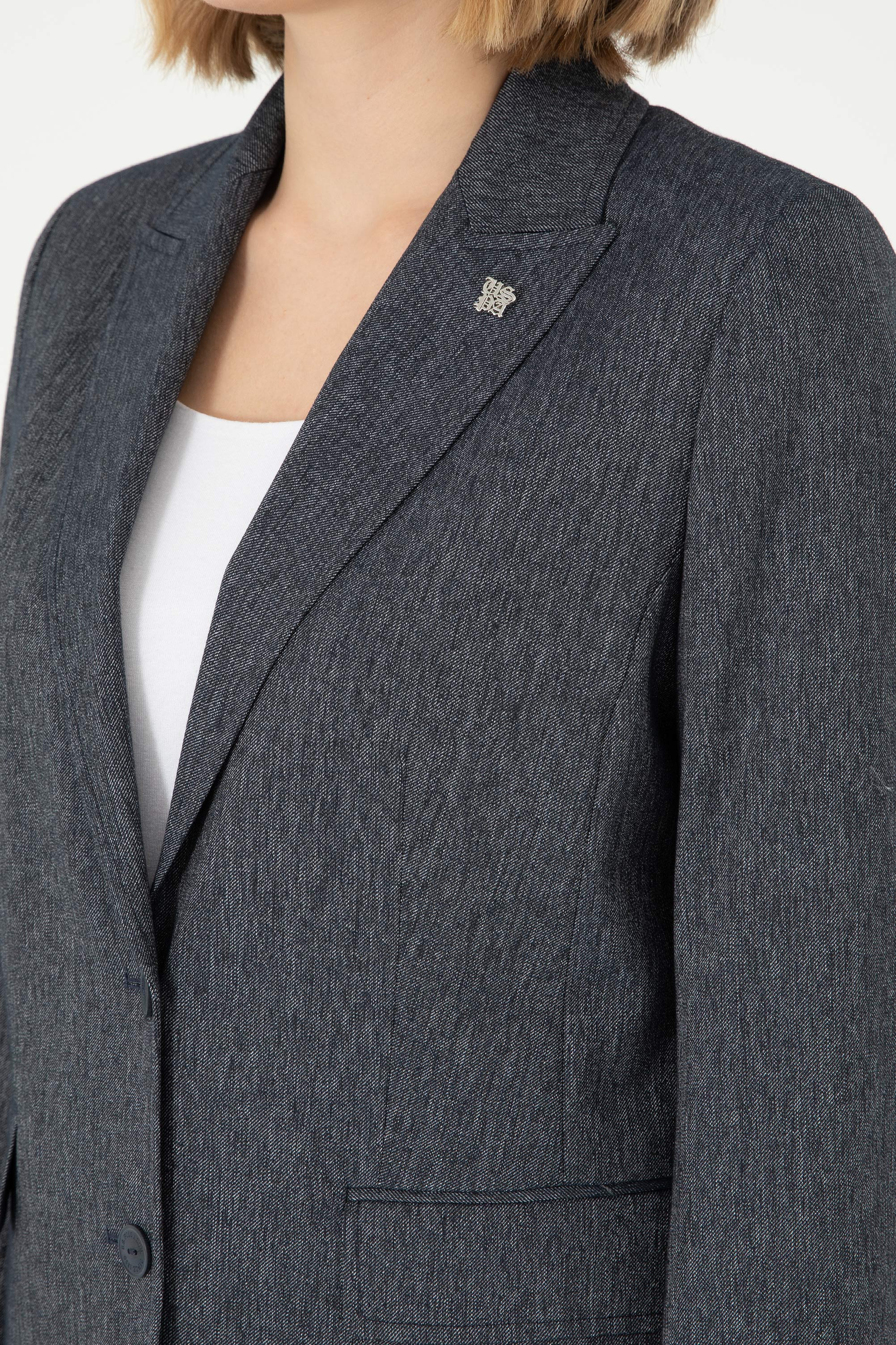 Kadın İndigo Ceket - Image 7