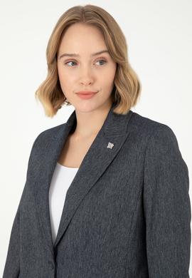 Kadın İndigo Ceket - 50291988010