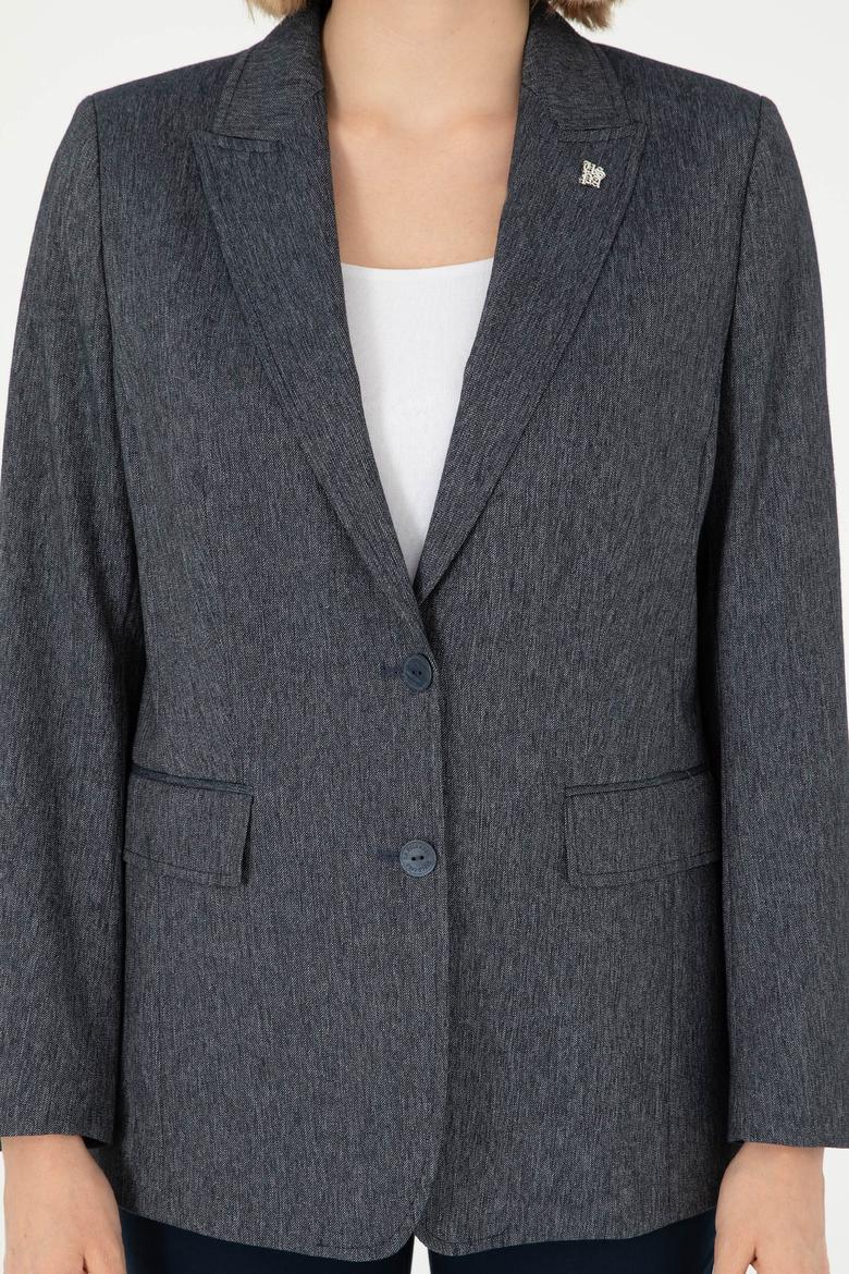 Kadın İndigo Ceket - 50291988010