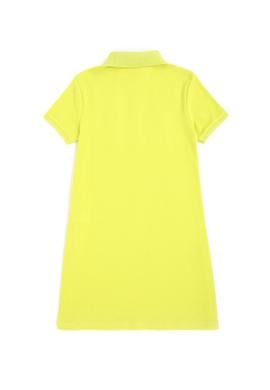 Kız Çocuk Fıstık Yeşili Polo Yaka Örme Elbise - 50288076093