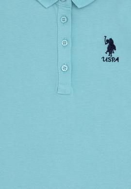 Kız Çocuk Mint Polo Yaka Örme Elbise - 50288076141