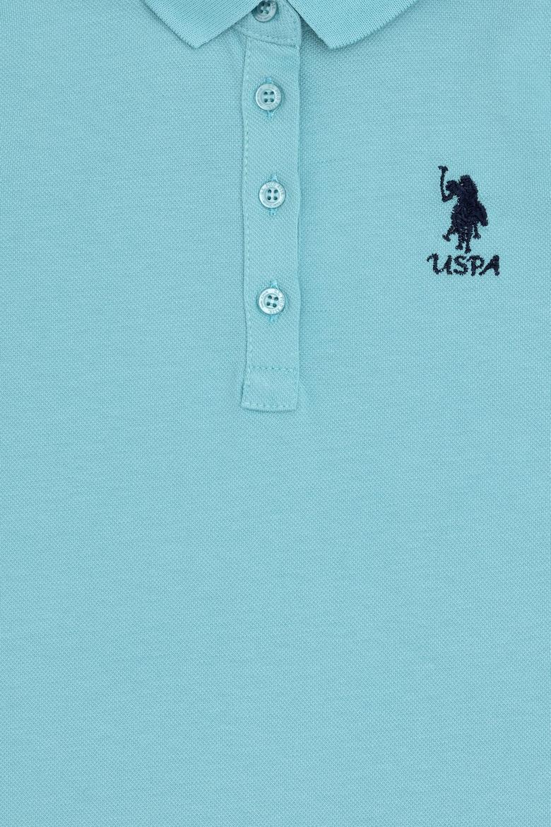 Kız Çocuk Mint Polo Yaka Örme Elbise - 50288076141