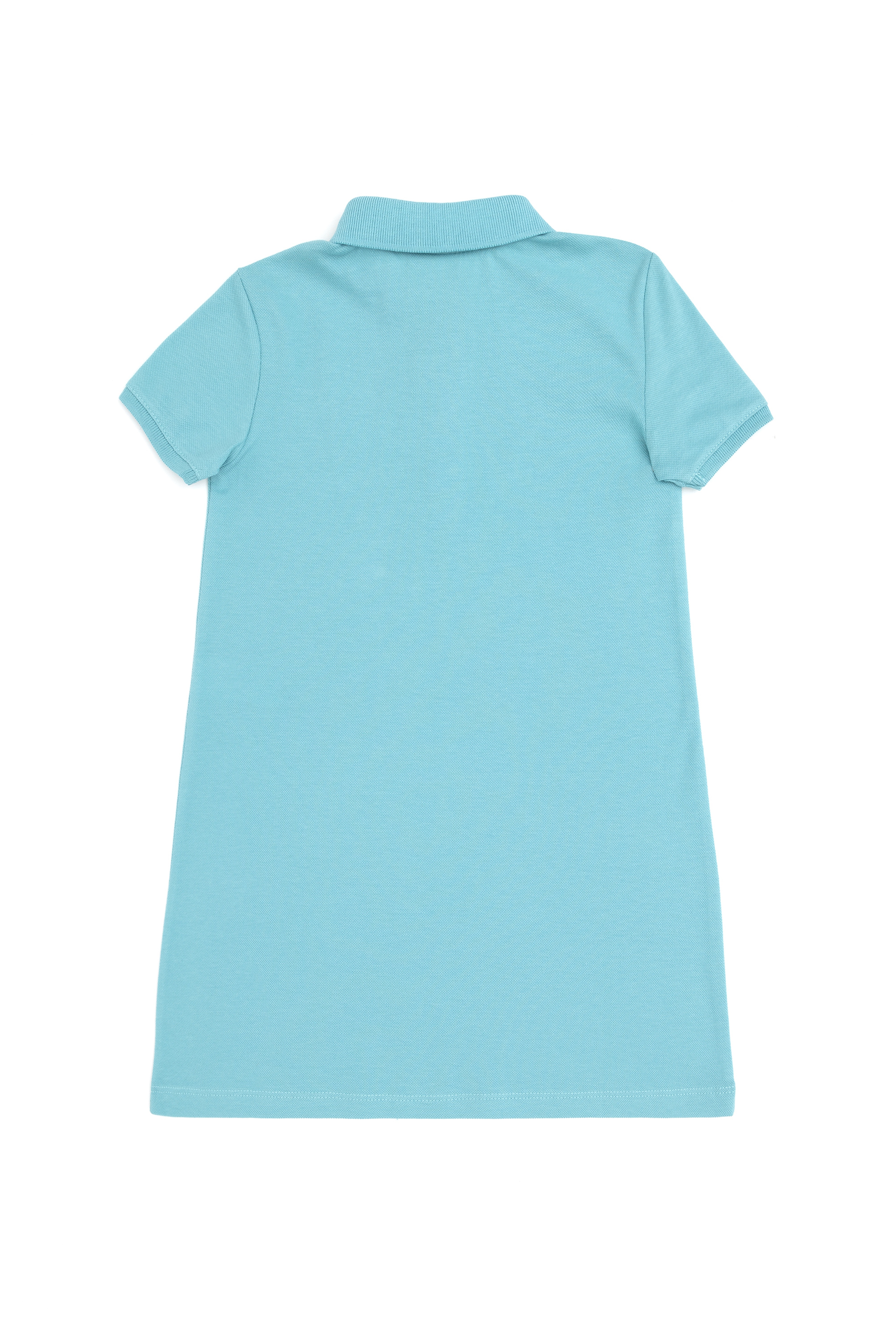 Kız Çocuk Mint Polo Yaka Örme Elbise