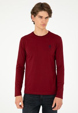 Erkek Bordo Basic Sweatshirt - 50289027037