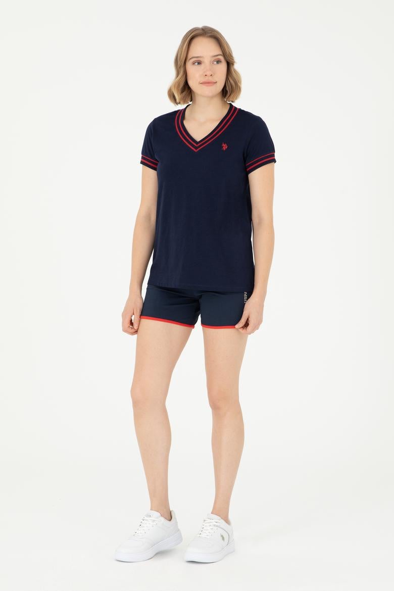 Kadın Lacivert Örme Şort - 50285890007