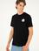 Erkek Regular Fit Bisiklet Yaka Siyah Tişört