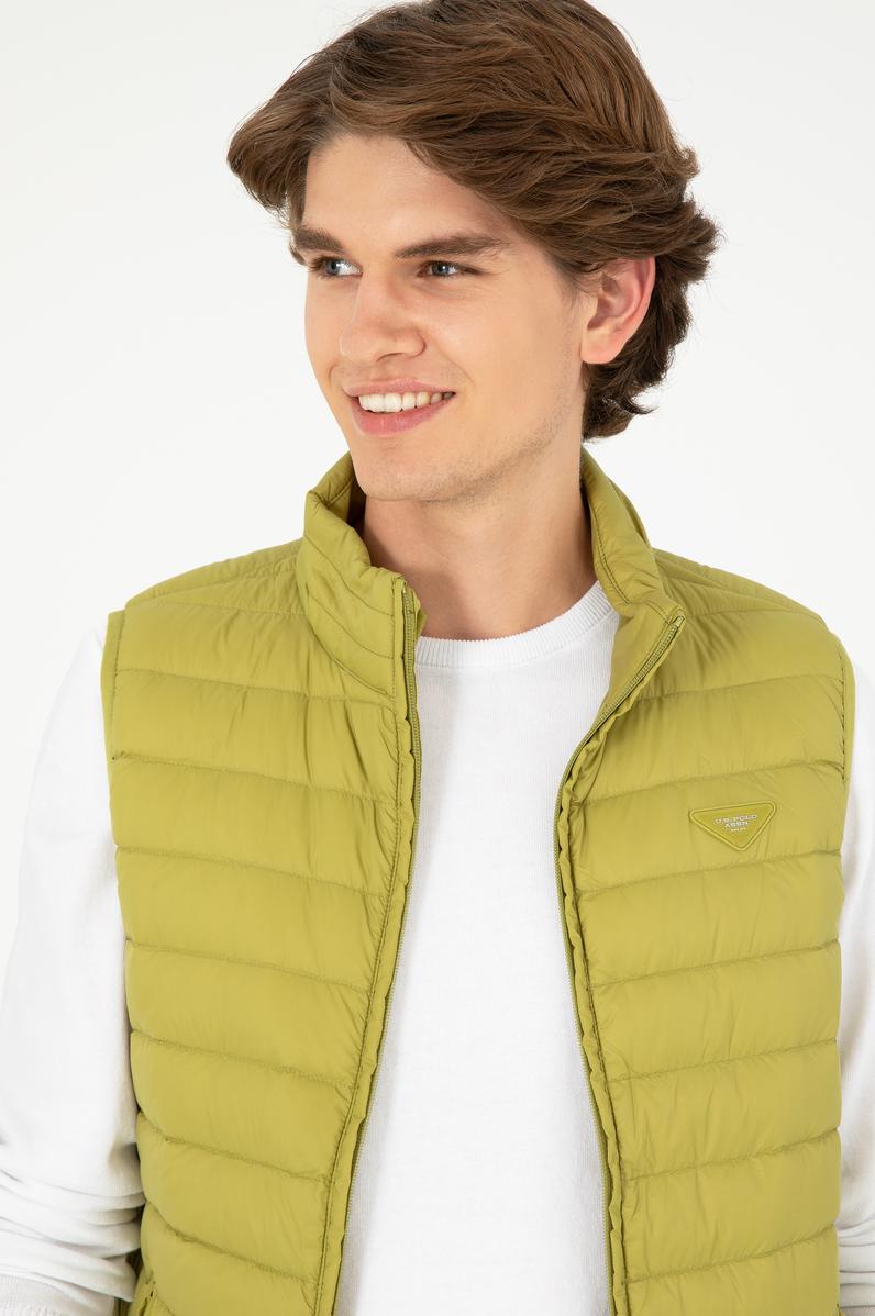 Erkek Fıstık Yeşili Yelek