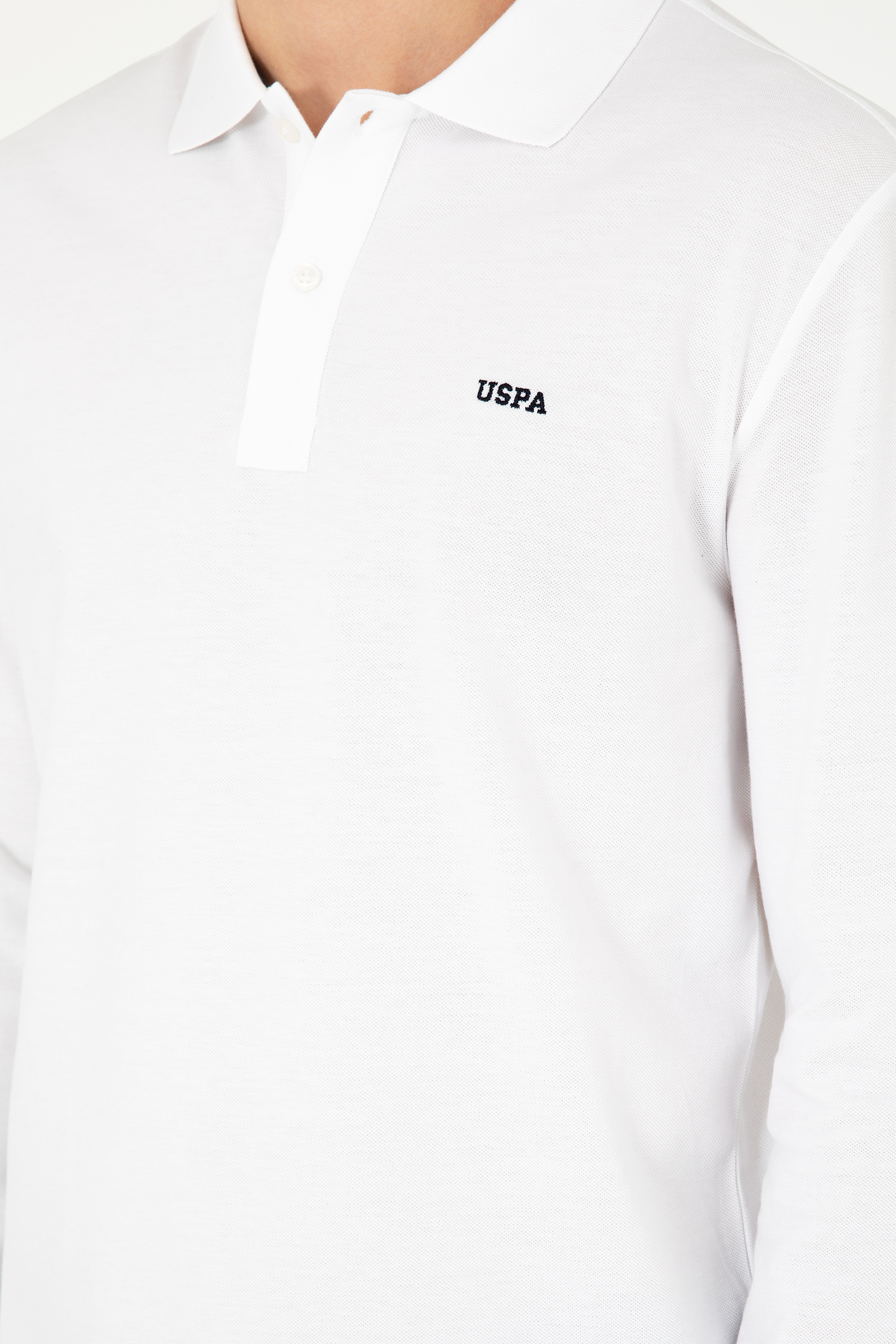 Erkek Beyaz Basic Sweatshirt
