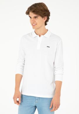 Erkek Beyaz Basic Sweatshirt - 50295169008