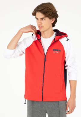 Erkek Kırmızı Örme Hırka - 50281479013