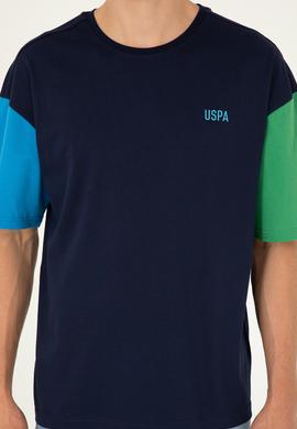 Erkek Comfort Fit Bisiklet Yaka Lacivert Tişört - 50287041056