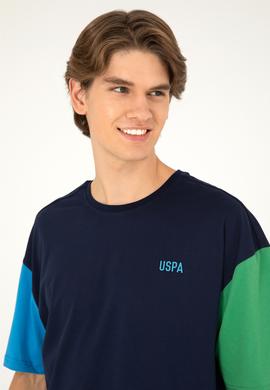 Erkek Comfort Fit Bisiklet Yaka Lacivert Tişört - 50287041056