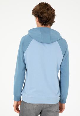 Erkek Açık Mavi Sweatshirt - 50293358006