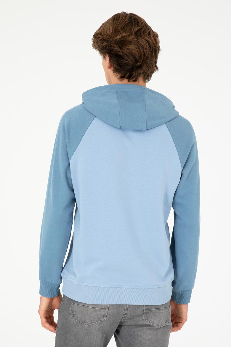 Erkek Açık Mavi Sweatshirt - 50293358006