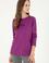 Kadın Menekşe Bisiklet Yaka Sweatshirt