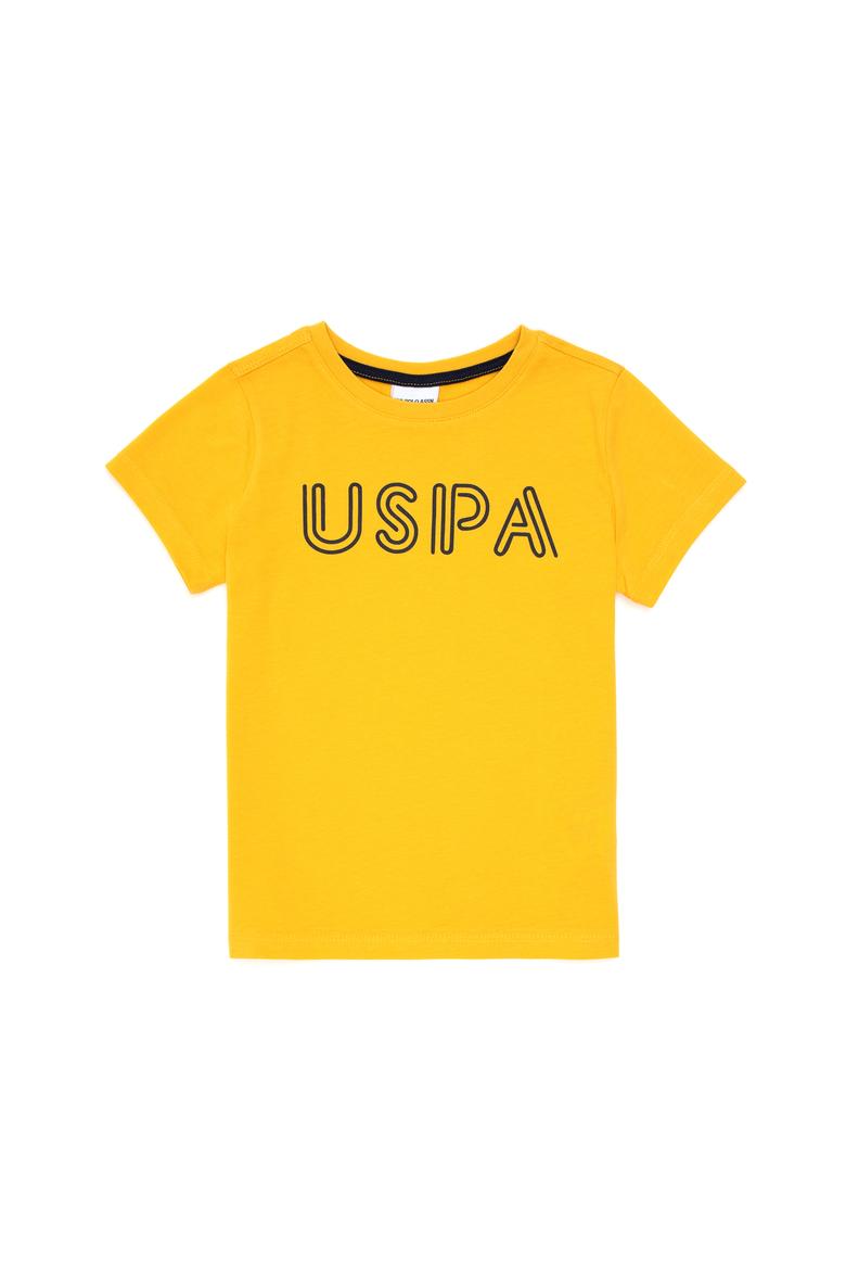 Erkek Çocuk Safran Basic Bisiklet Yaka Tişört