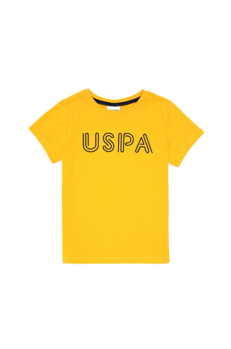 Erkek Çocuk Safran Basic Bisiklet Yaka Tişört