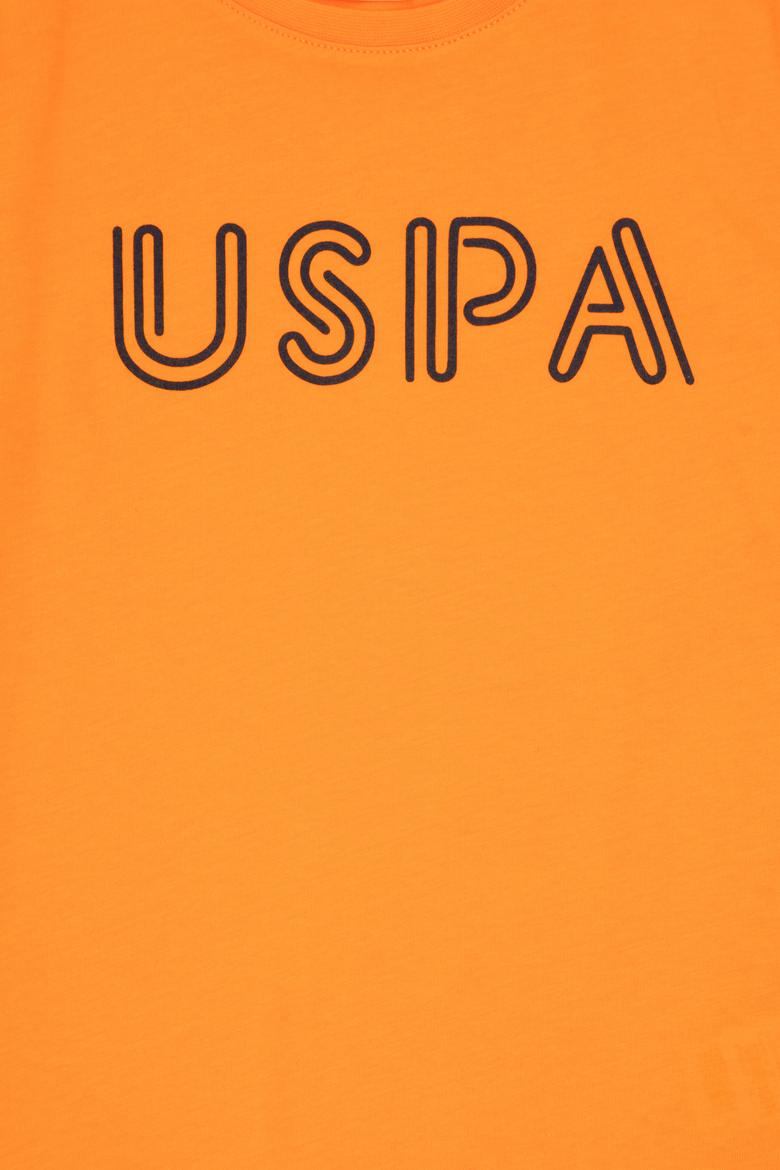 Erkek Çocuk Turuncu Basic Bisiklet Yaka Tişört - 50284813109