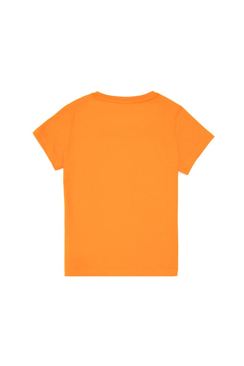 Erkek Çocuk Turuncu Basic Bisiklet Yaka Tişört - 50284813109