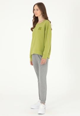 Kadın Gri Melanj Jogger Eşofman Altı - 50296946020