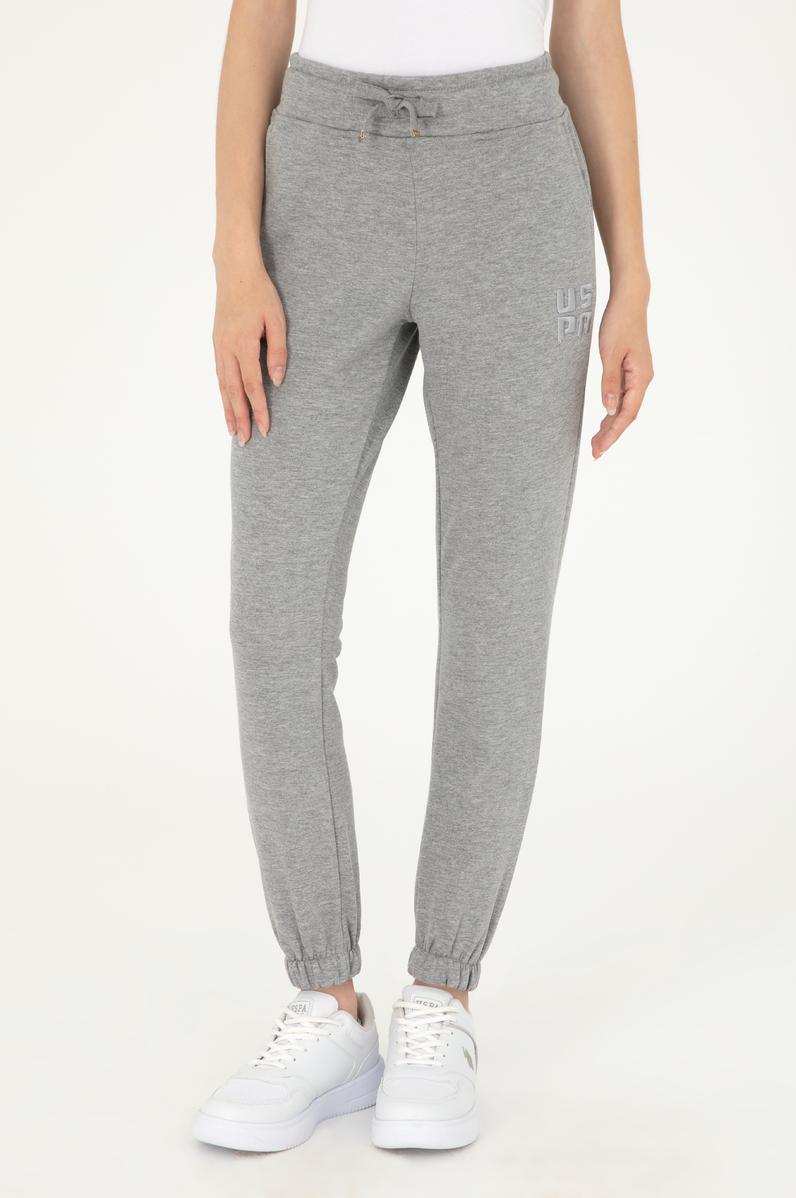 Kadın Gri Melanj Jogger Eşofman Altı