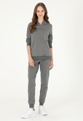 Kadın Antrasit Melanj Eşofman Altı - 50296925033