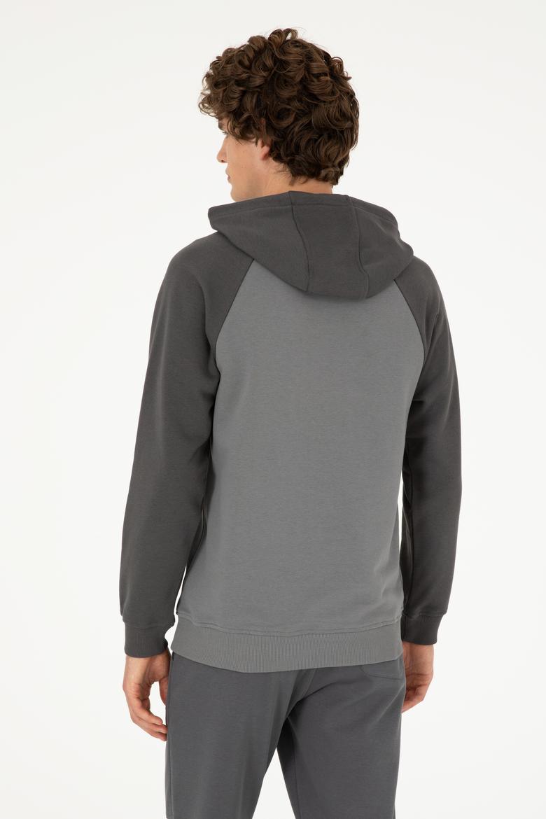 Erkek Gri Sweatshirt - 50293358017