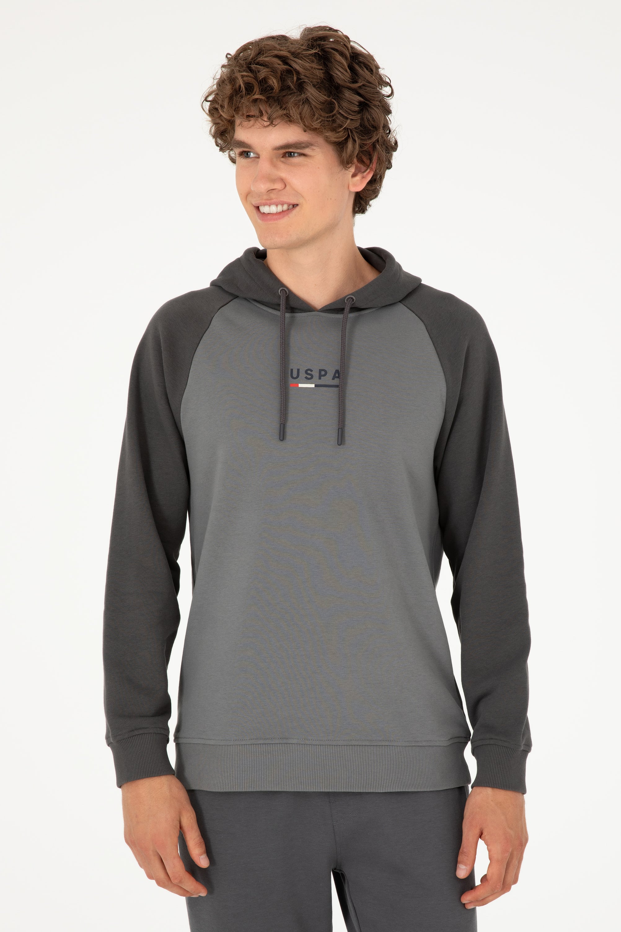 Erkek Gri Sweatshirt - Image 3