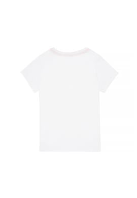 Erkek Çocuk Beyaz Bisiklet Yaka Tişört - 50295397008