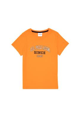 Erkek Çocuk Turuncu Bisiklet Yaka Tişört - 50295397044