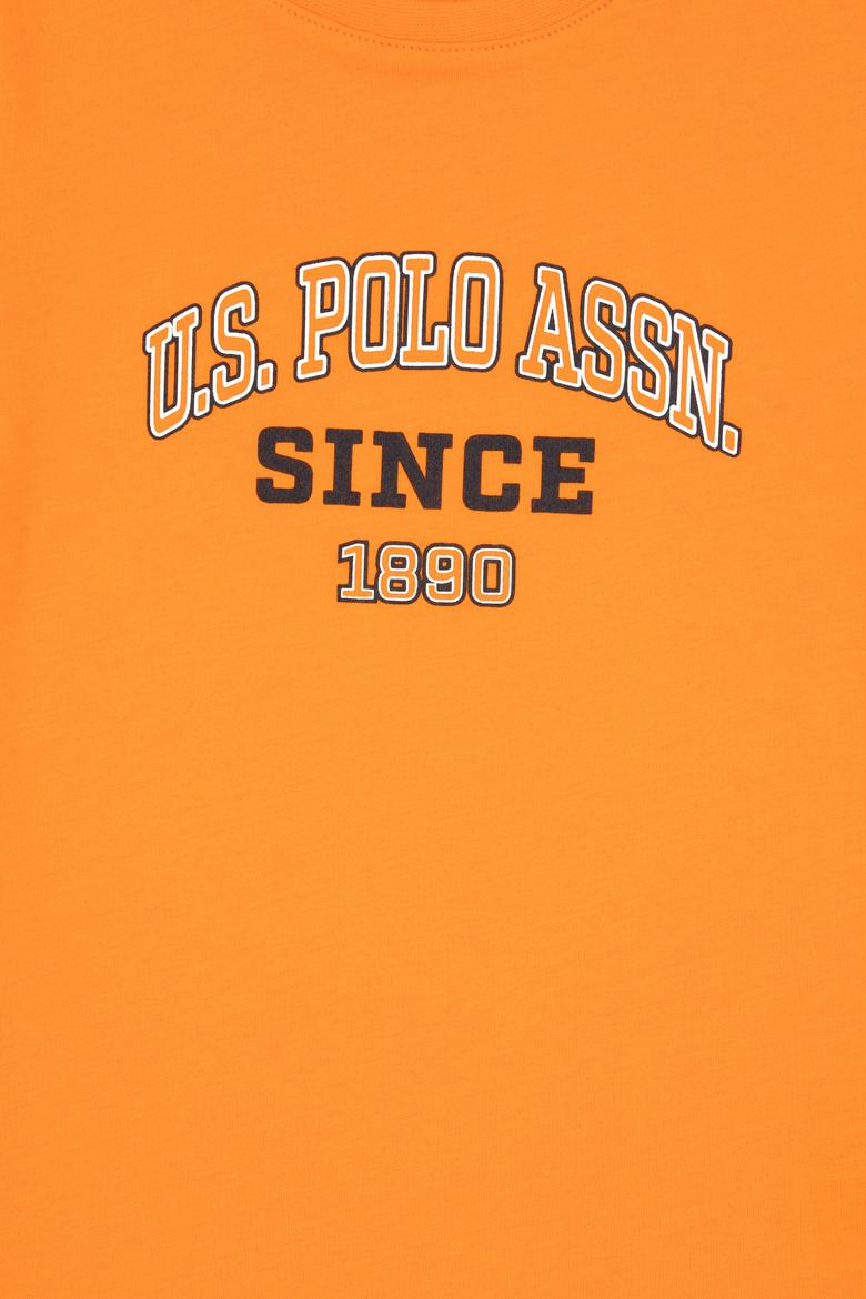 Erkek Çocuk Turuncu Bisiklet Yaka Tişört - 50295397044