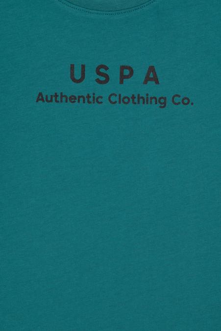 Erkek Çocuk Koyu Yeşil Bisiklet Yaka Tişört